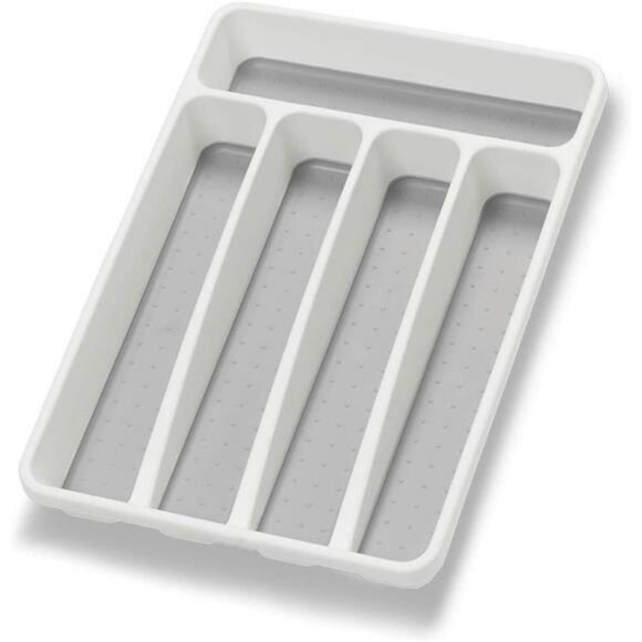 Kitchen silverware organizer utensil holder drawer flatware tray 5 compartment - Picture 1 of 7